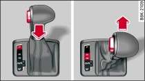 Selector lever lock functions